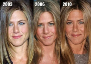 Evolución estética de Jennifer Aniston.